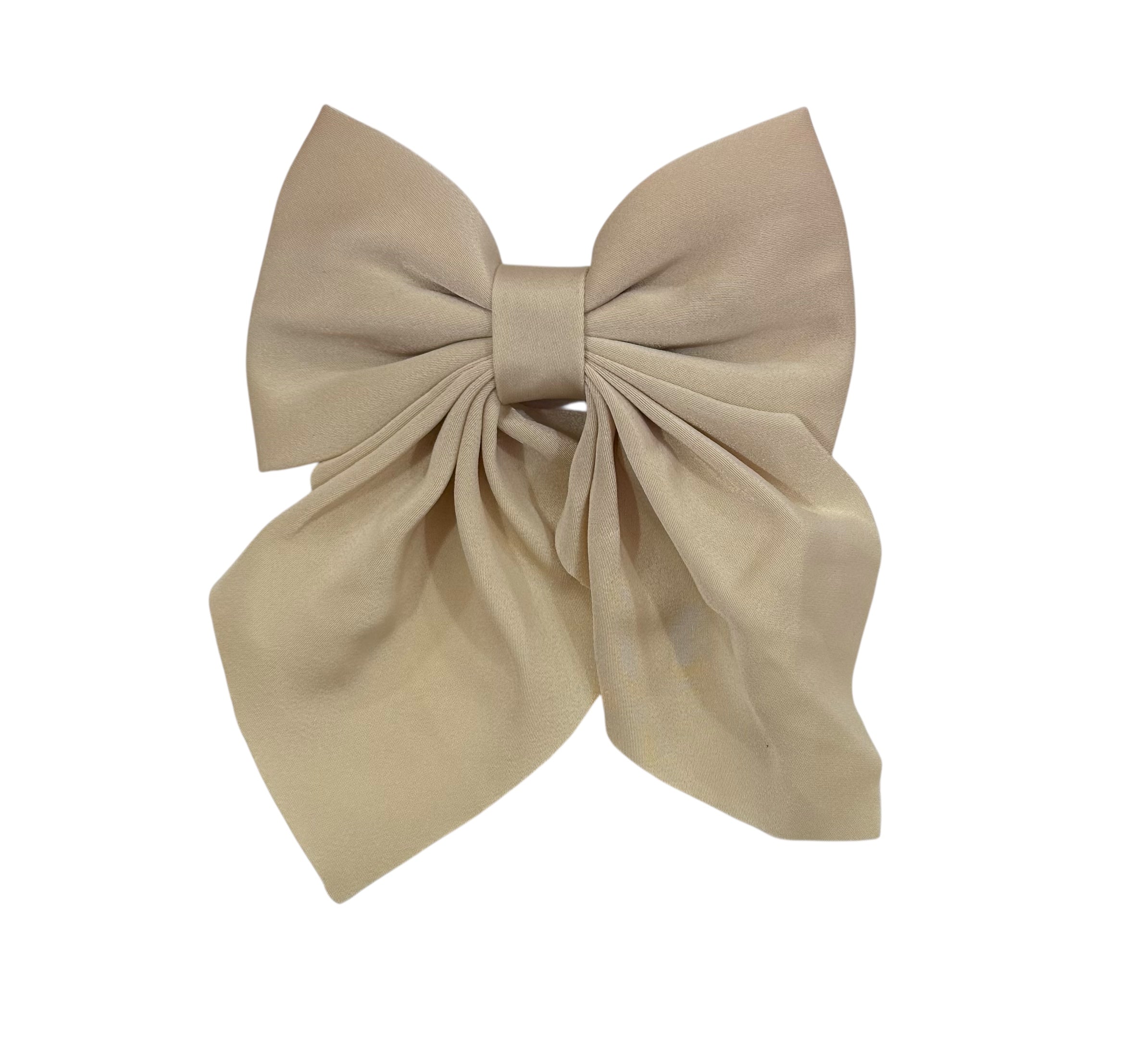 Beige Hair Bow